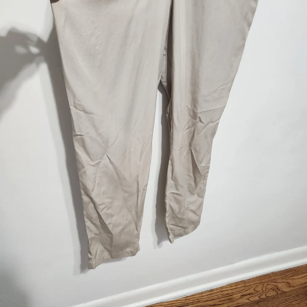 Abercrombie & Fitch Puff Sleeves Utility Jumpsuit Khaki Tan Minimalist XL